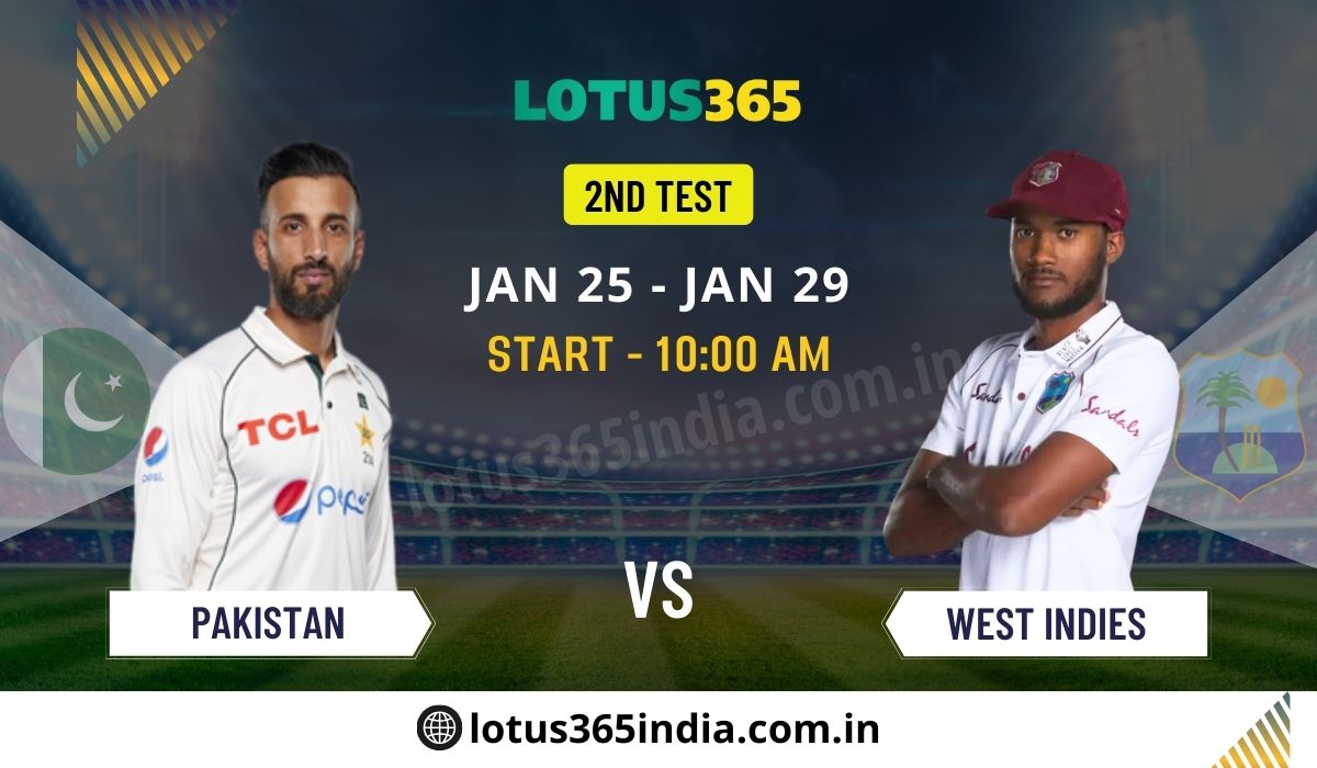 Read more about the article Pakistan vs West Indies: Predicting the 2nd Test Drama | Lotus365